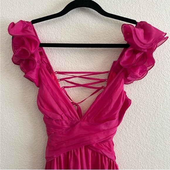 Petal and Pup Bonito Midi Dress - Berry size L - Picture 13 of 16